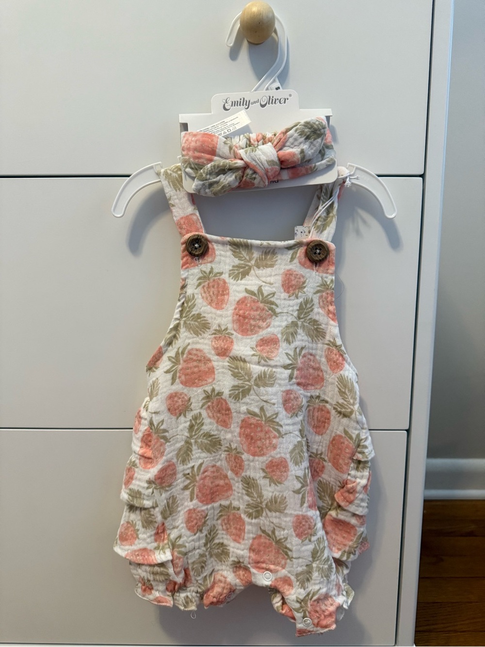 Emily and Oliver romper and headband set